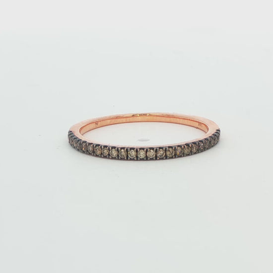 Chocolate Diamond Wedding Band