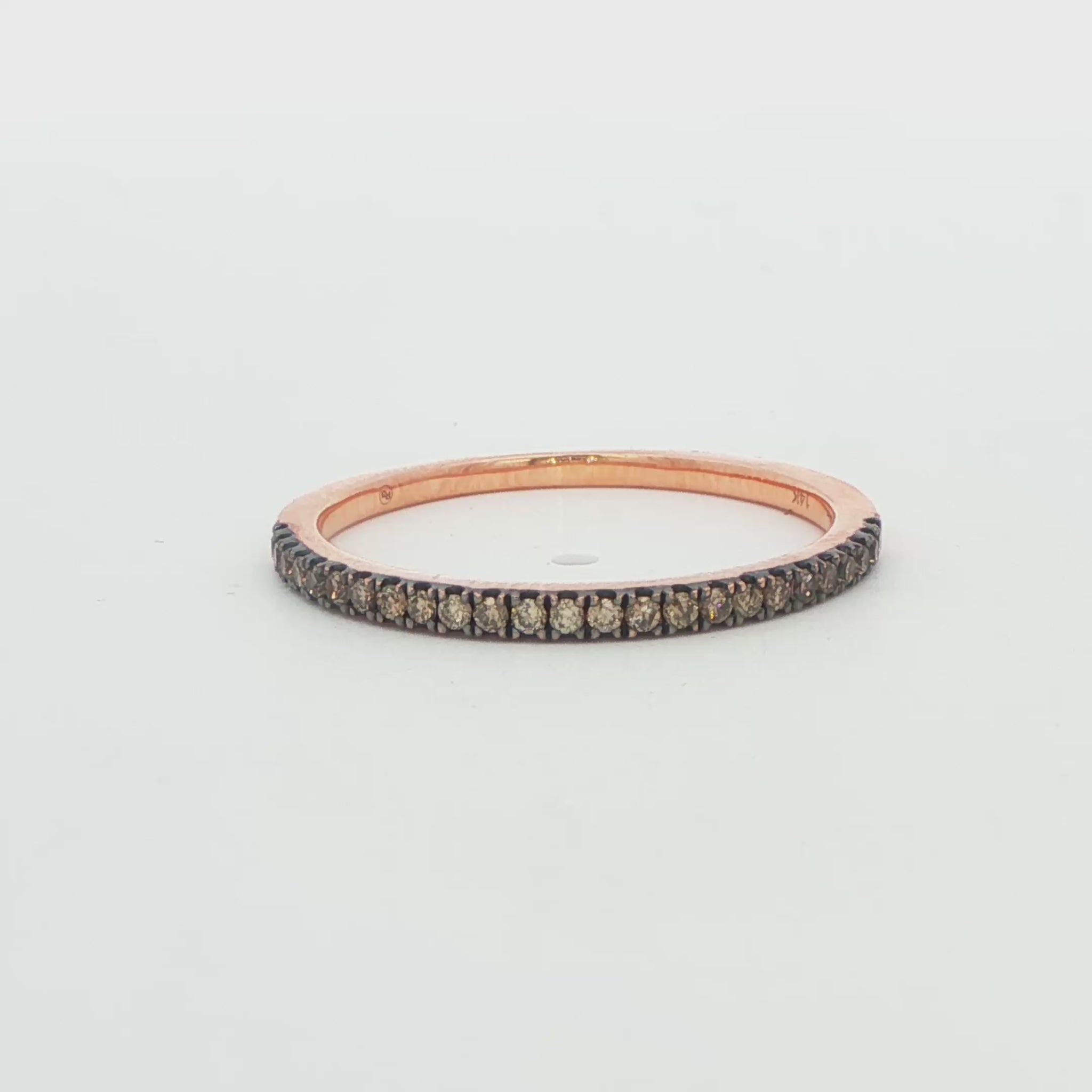 Chocolate Diamond Wedding Band