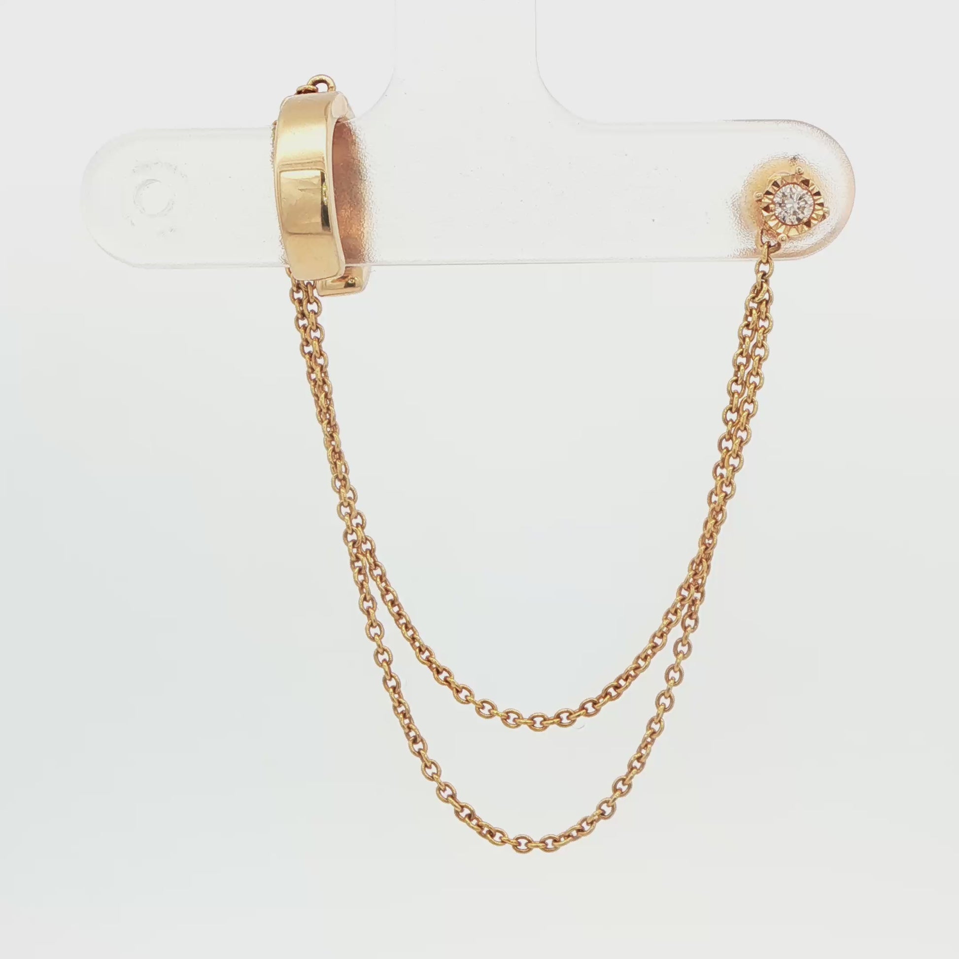 Diamond Cuff Earrings