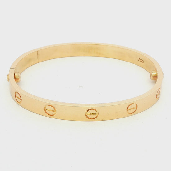 Estate Cartier-Style 18K Yellow Gold Bracelet