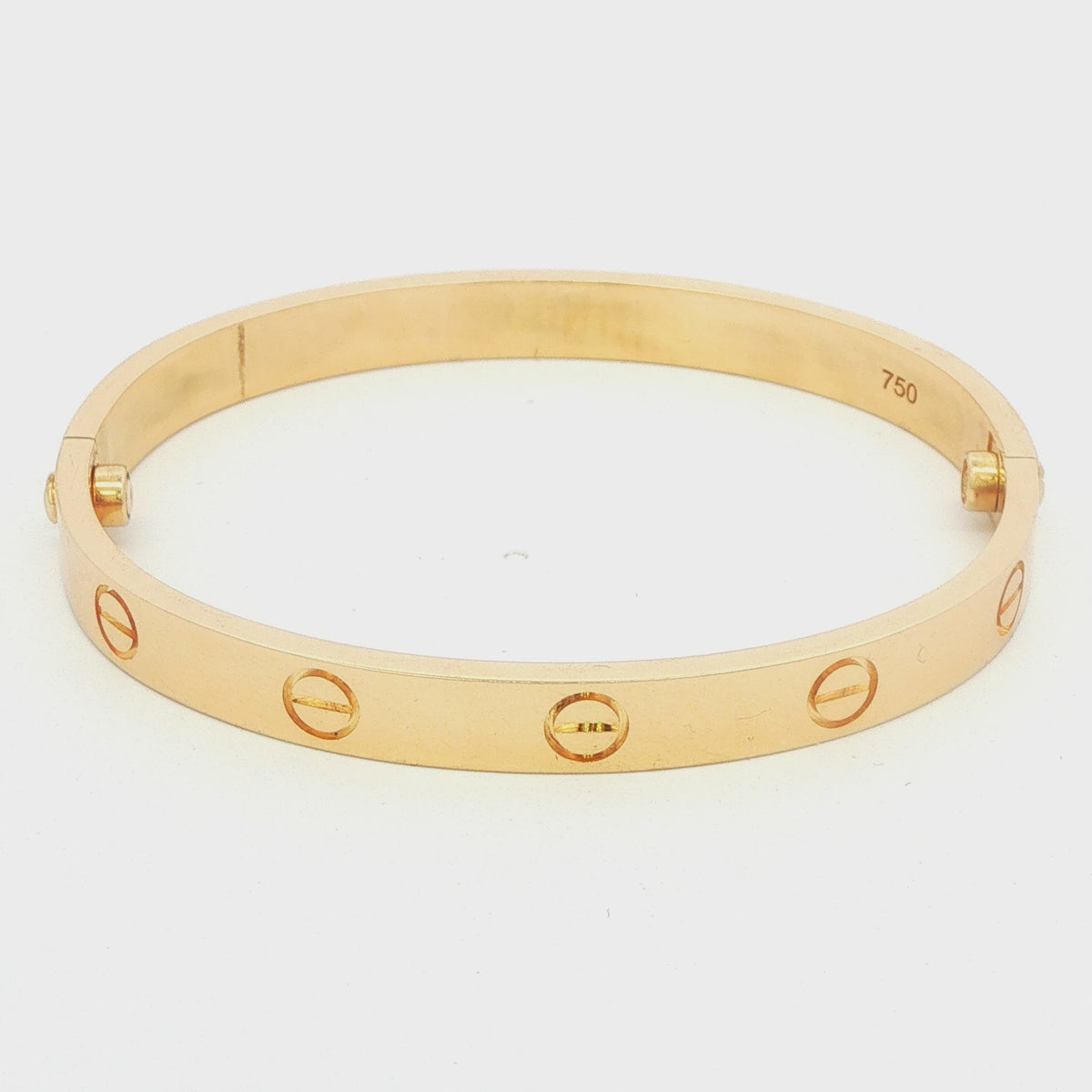 Estate Cartier-Style 18K Yellow Gold Bracelet
