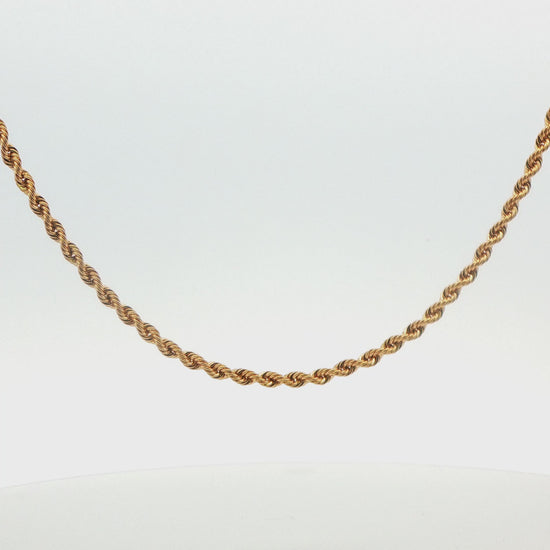14K Yellow Gold Rope Chain