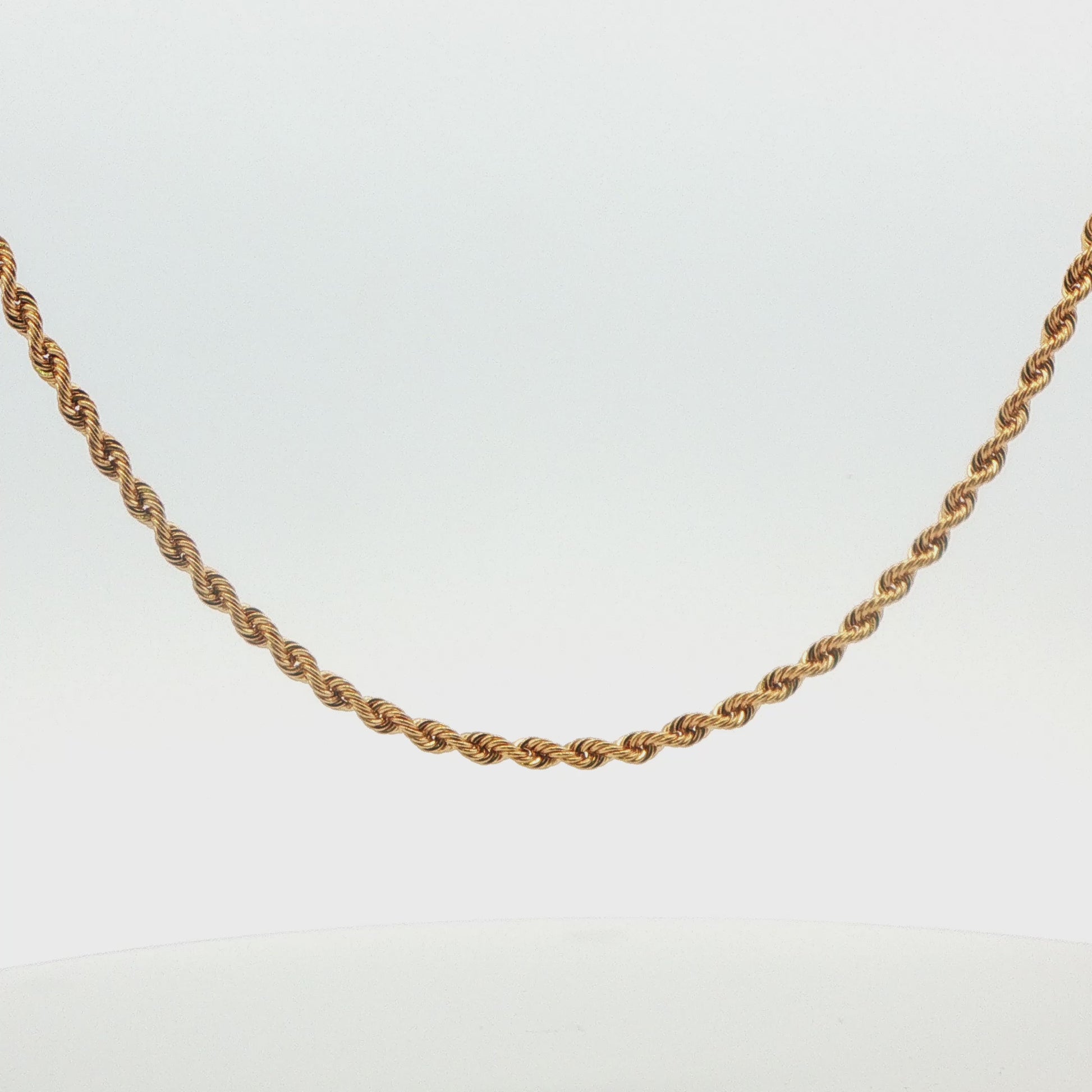 14K Yellow Gold Rope Chain