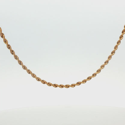 14K Yellow Gold Rope Chain
