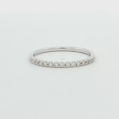 Diamond Fishtail-Set Wedding Band