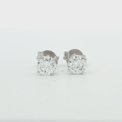 1.0 CTW Lab-Grown Diamond Stud Earrings
