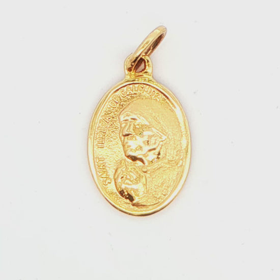 14K YG TERESA OF CALCUTTA CHARM, 4.9G