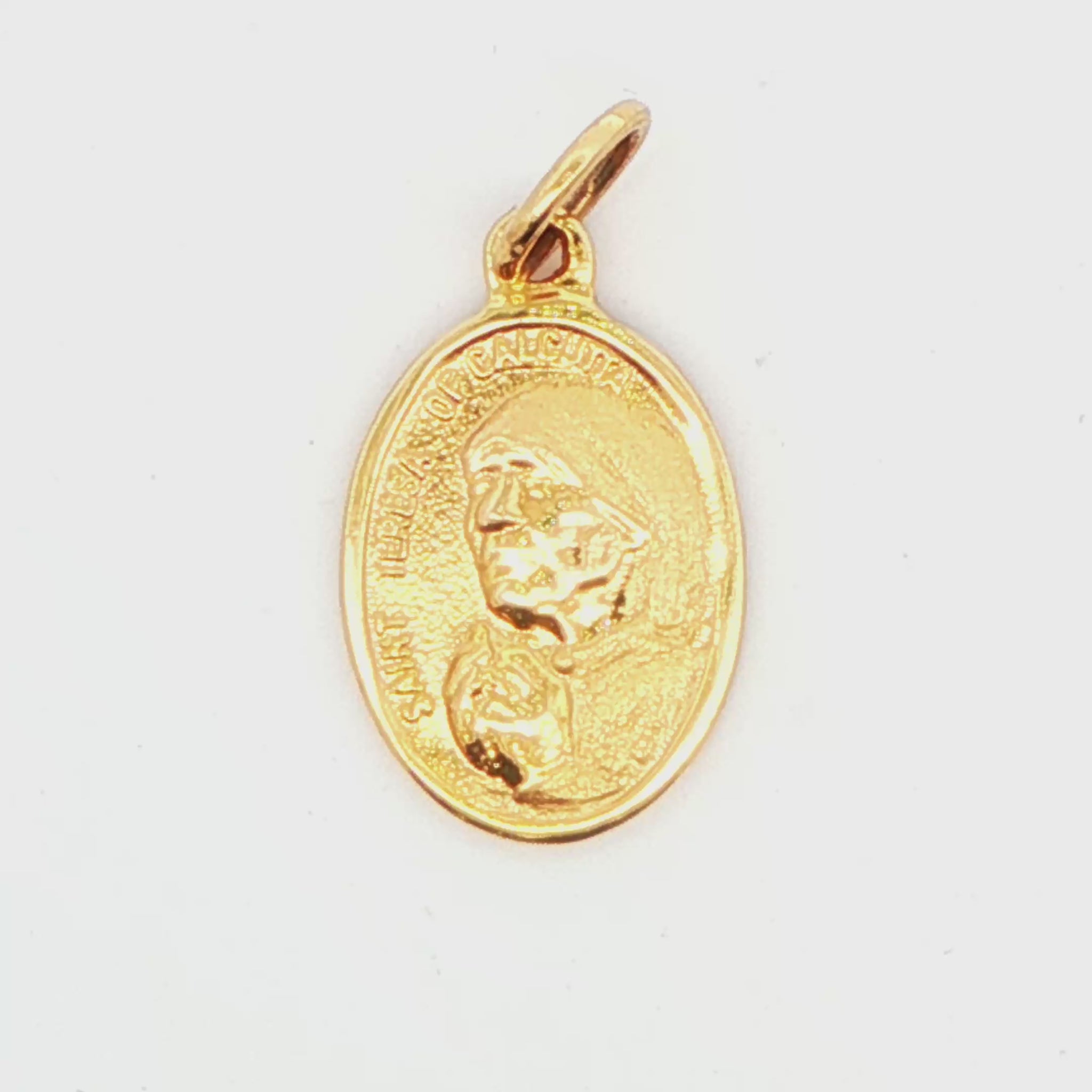 14K YG TERESA OF CALCUTTA CHARM, 4.9G