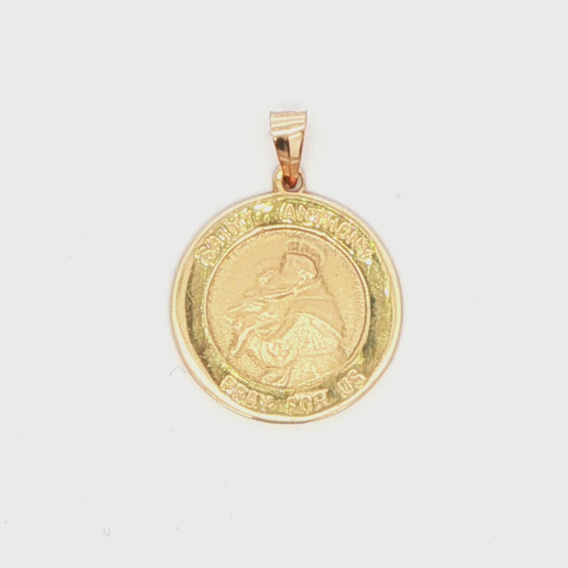Saint Anthony Gold Pendant