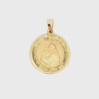 Saint Anthony Gold Pendant