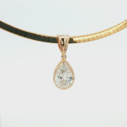 2.02 ct Lab-Grown Diamond Pear Pendant
