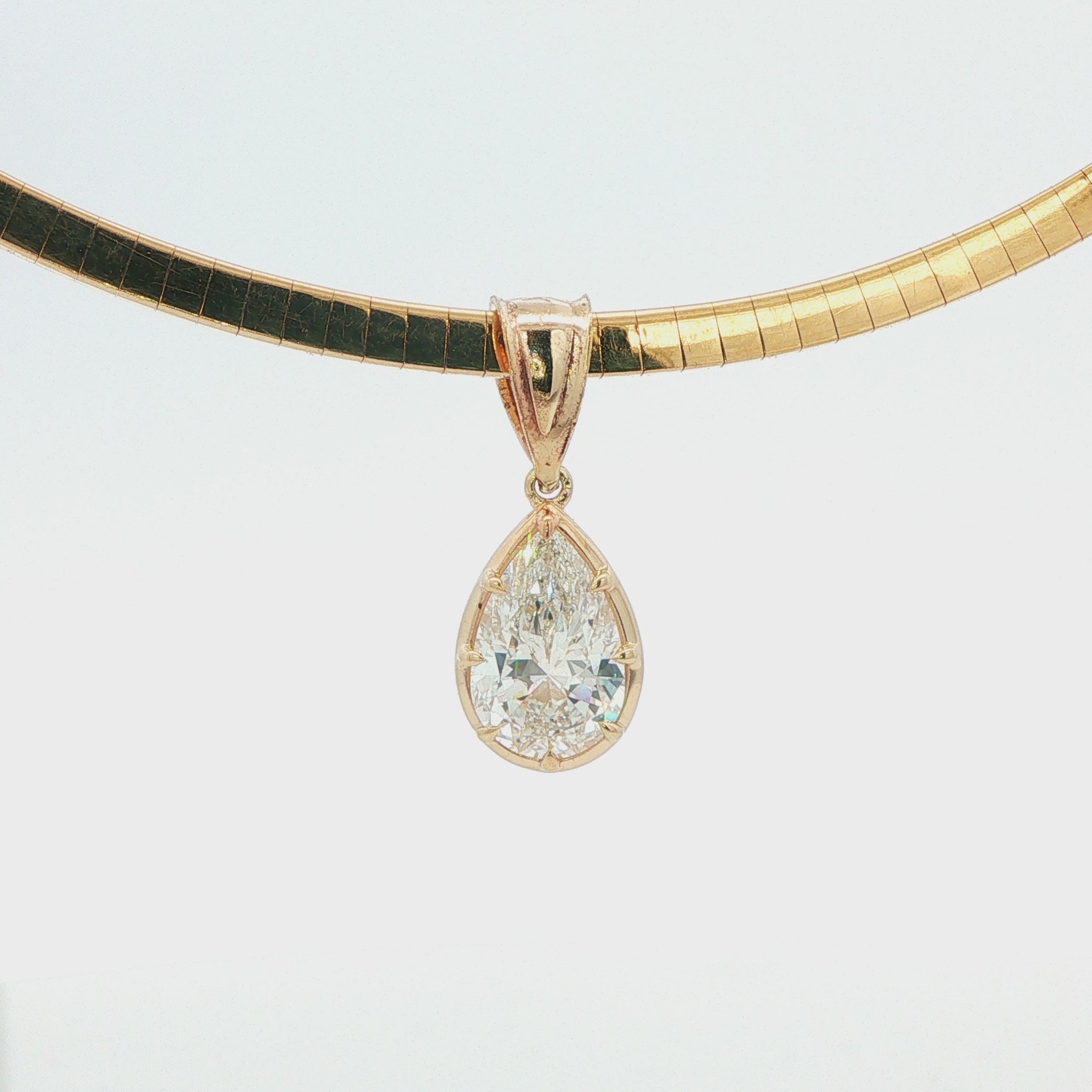 2.02 ct Lab-Grown Diamond Pear Pendant