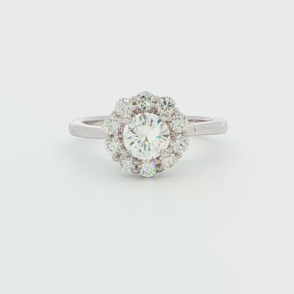 Halo Engagement Ring