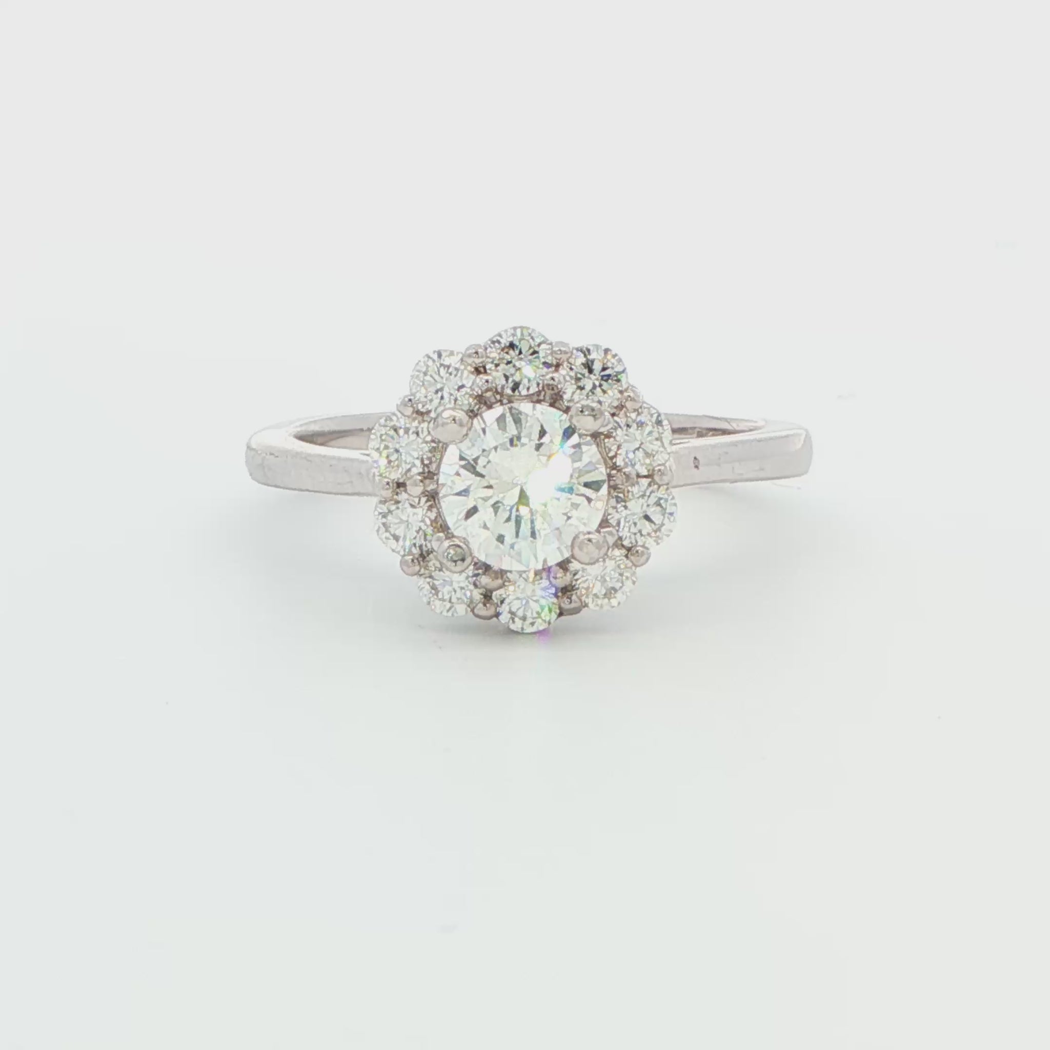 Halo Engagement Ring