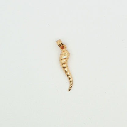 Italian Horn Twist Pendant
