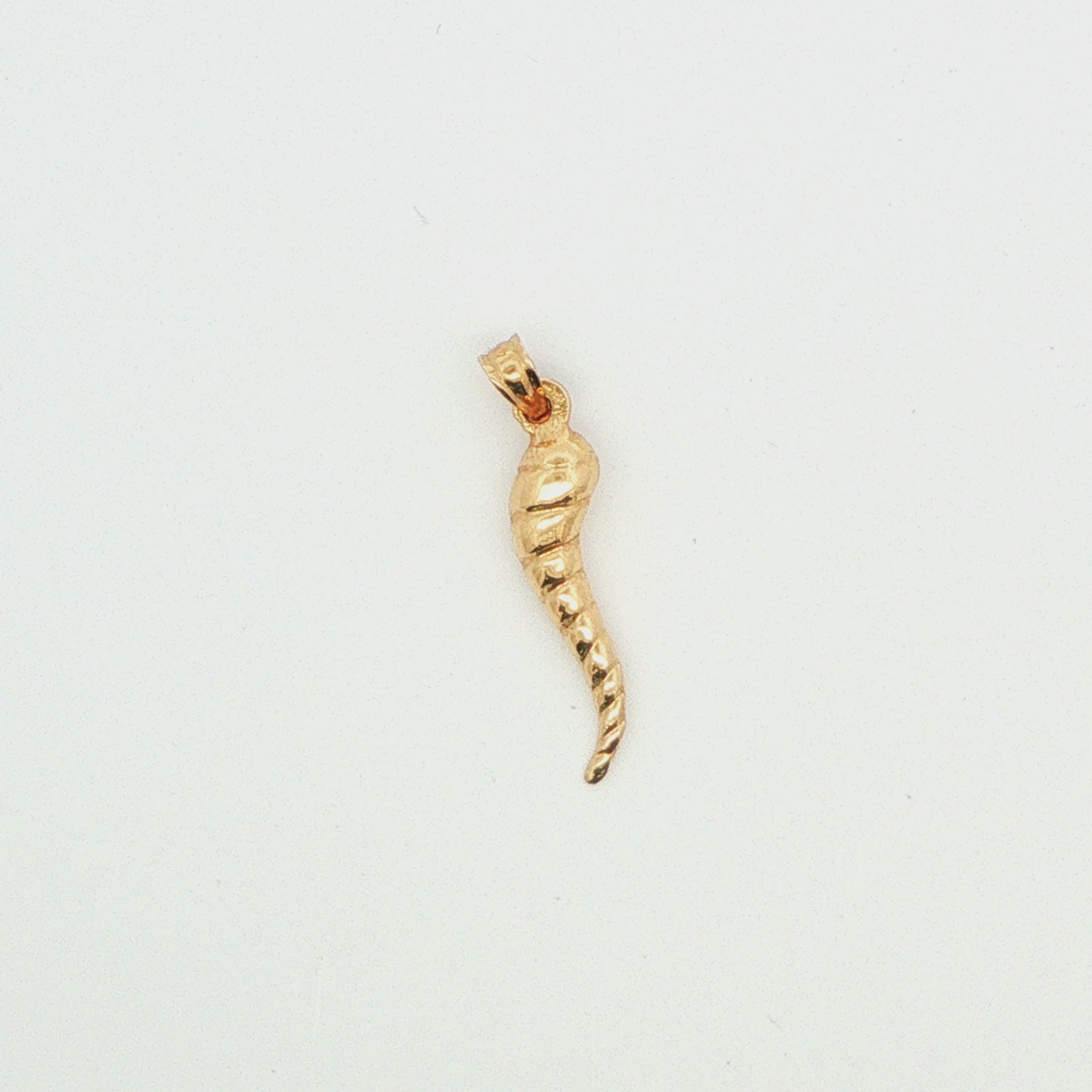 Italian Horn Twist Pendant
