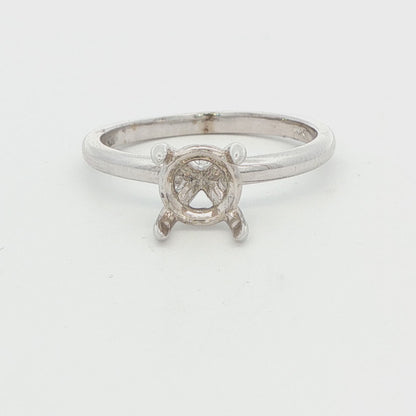 14K WG SEMI MOUNT RING NO STONES