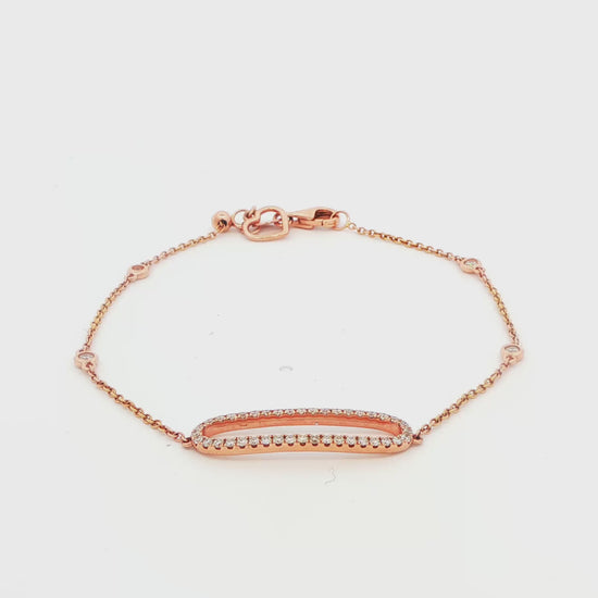 Diamond Oval Fashion Bracelet