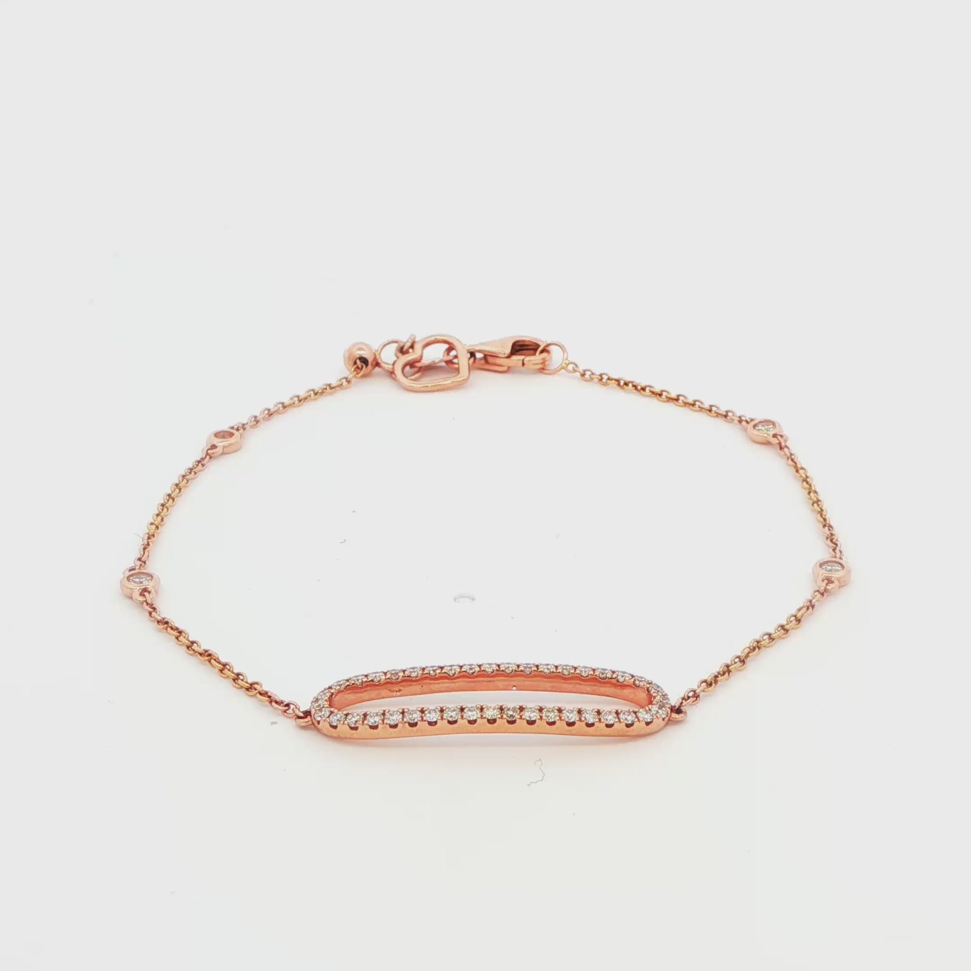 Diamond Oval Fashion Bracelet