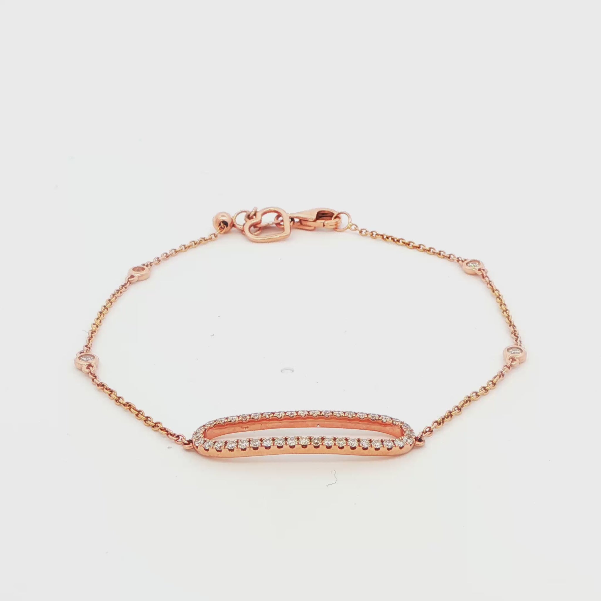 Diamond Oval Fashion Bracelet