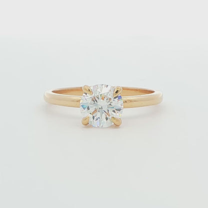 Round Lab-Grown Diamond Solitaire Engagement Ring