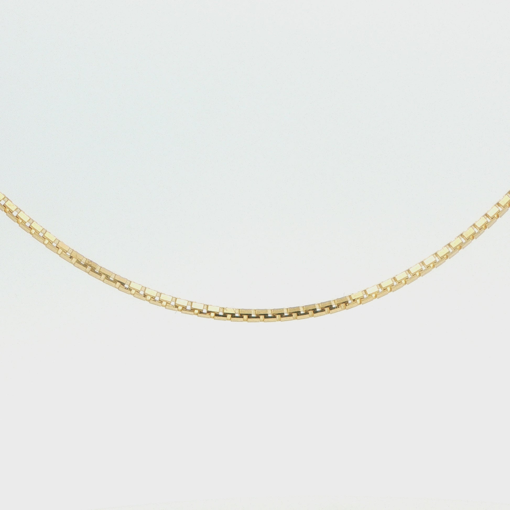 14K YG 18in 1.60 mm Box Chain