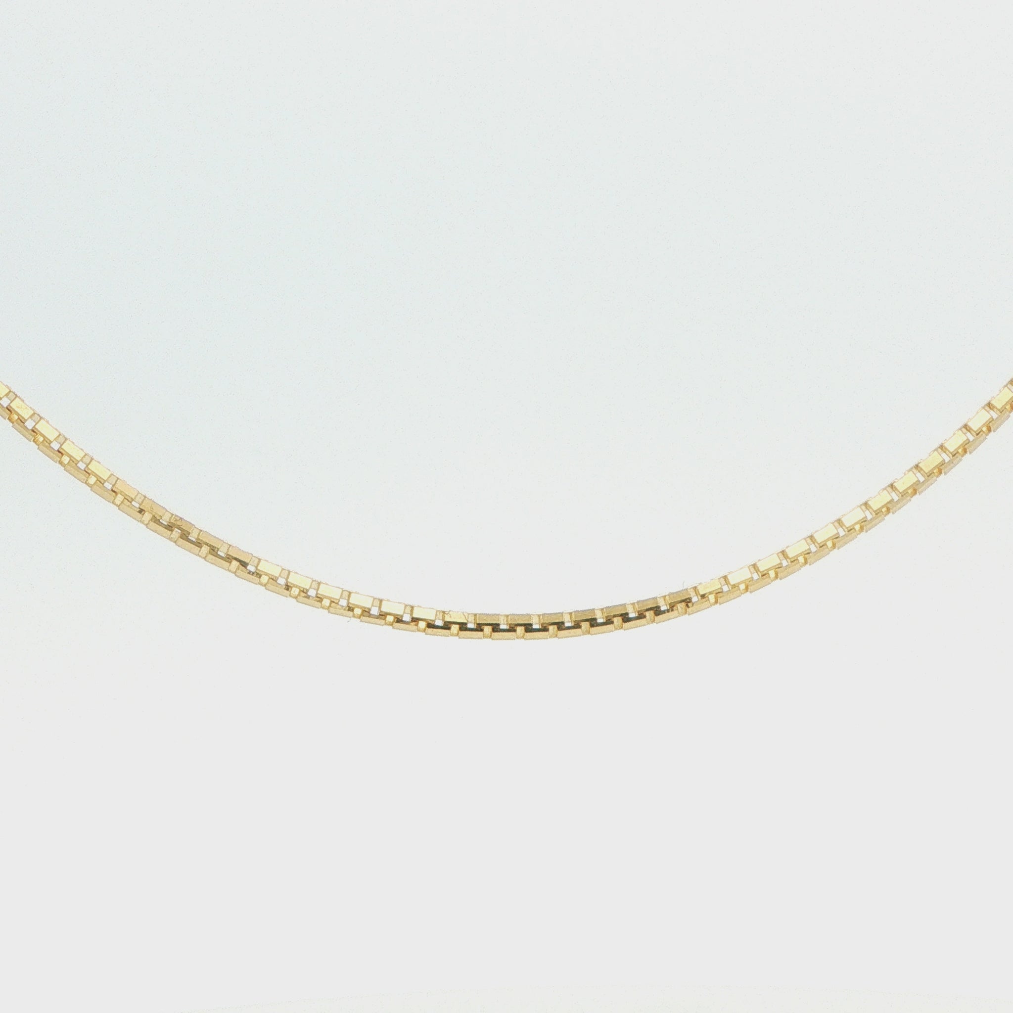 14K YG 18in 1.60 mm Box Chain