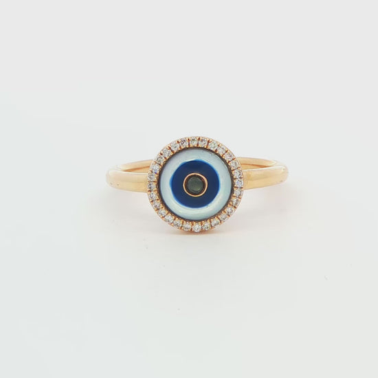 Diamond Evil Eye Fashion Ring