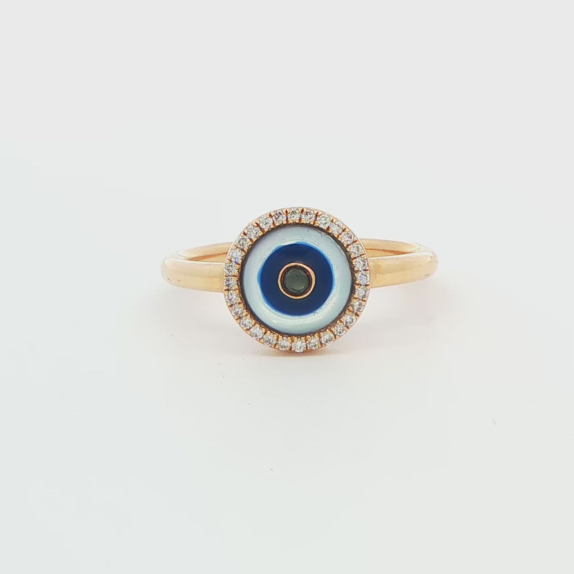 Diamond Evil Eye Fashion Ring