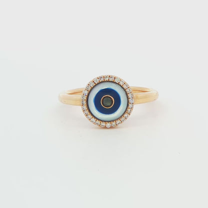 Diamond Evil Eye Fashion Ring