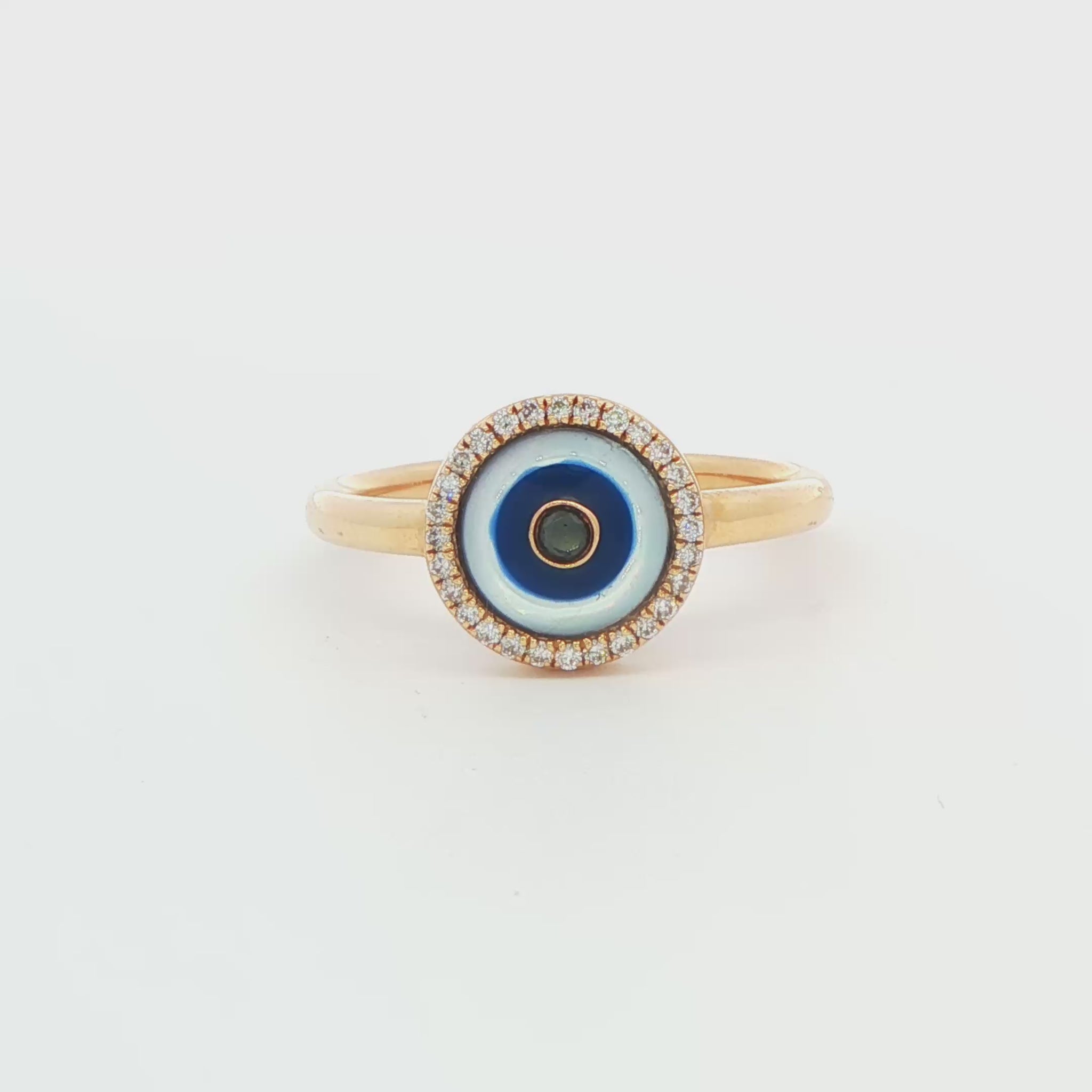 Diamond Evil Eye Fashion Ring