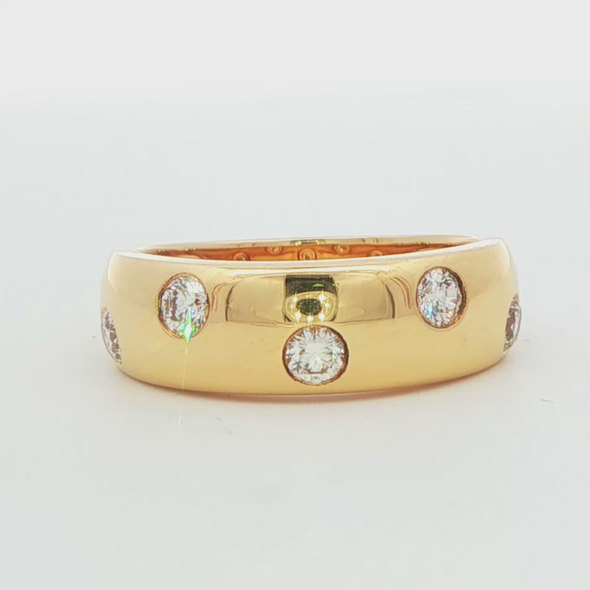 18K Yellow Gold Diamond Fashion Band
