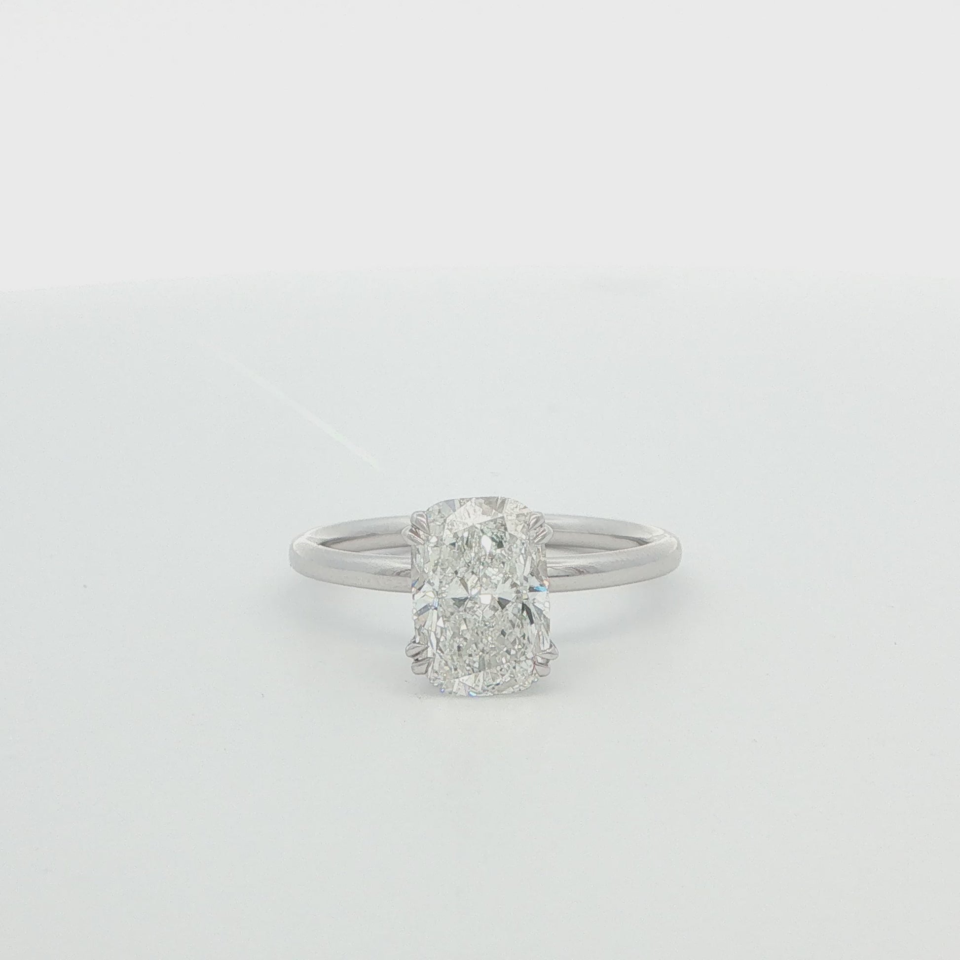 14K White Gold Lab Grown Diamond Engagement Ring