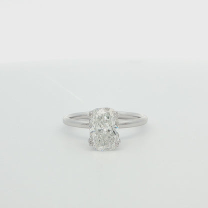 14K White Gold Lab Grown Diamond Engagement Ring