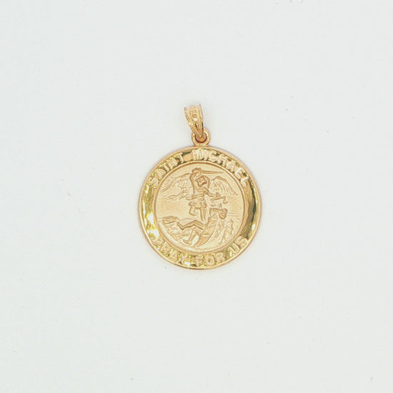 St. Michael Round Pendant