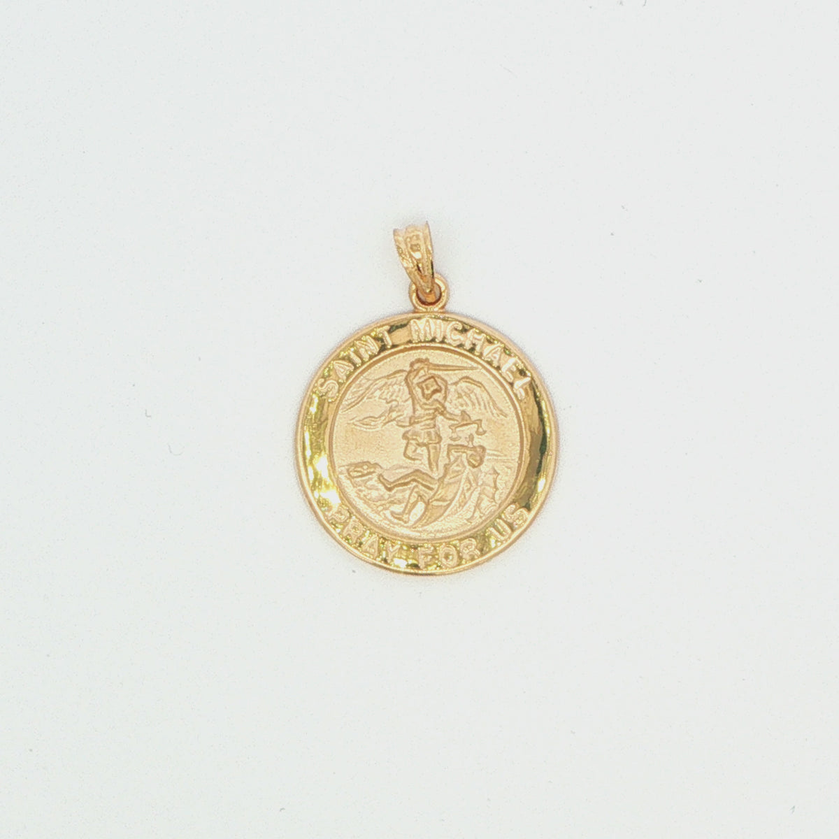 St. Michael Round Pendant