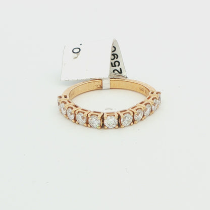 14K Yellow Gold Flexible Diamond Band