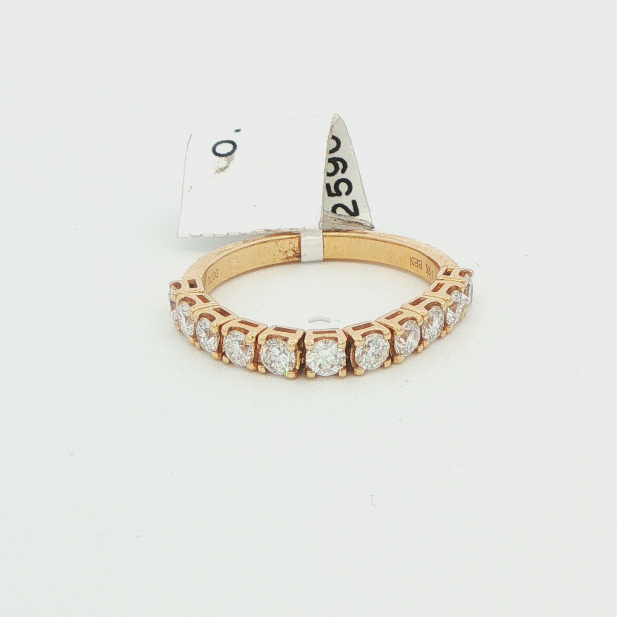 14K Yellow Gold Flexible Diamond Band