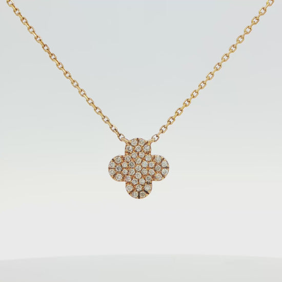 Diamond Clover Leaf Necklace