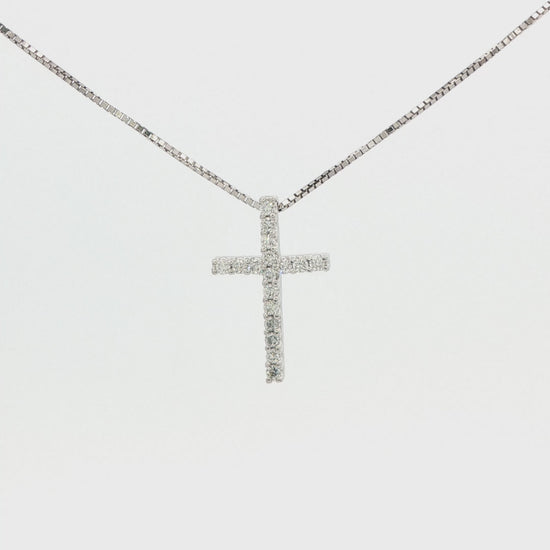 Lab-Grown Diamond Cross Pendant