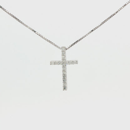 Lab-Grown Diamond Cross Pendant
