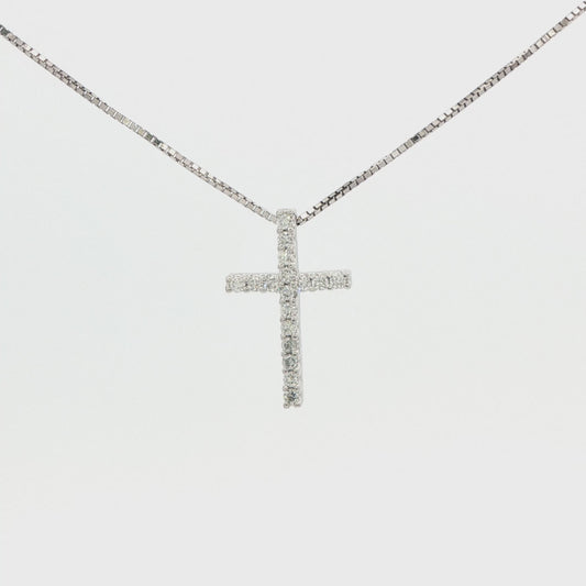 Lab-Grown Diamond Cross Pendant
