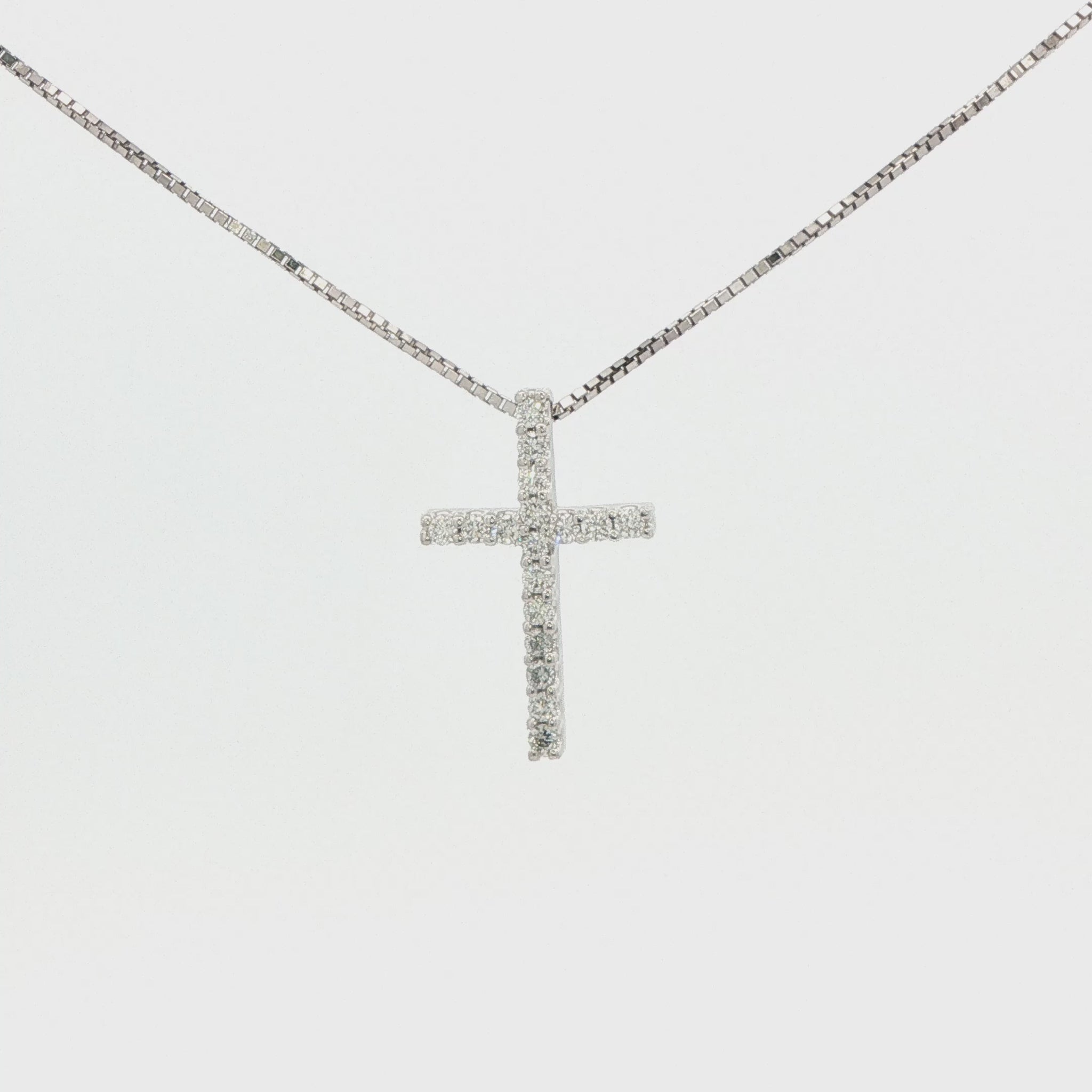 Lab-Grown Diamond Cross Pendant