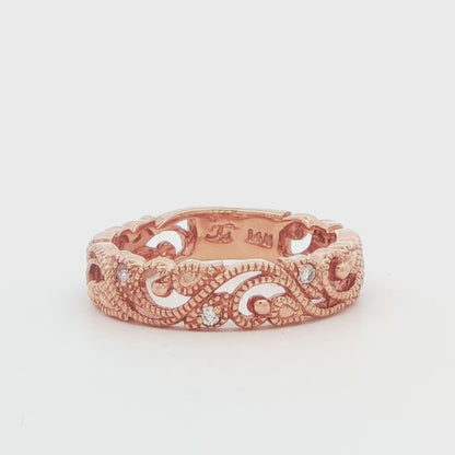 Diamond Floral Fashion Ring