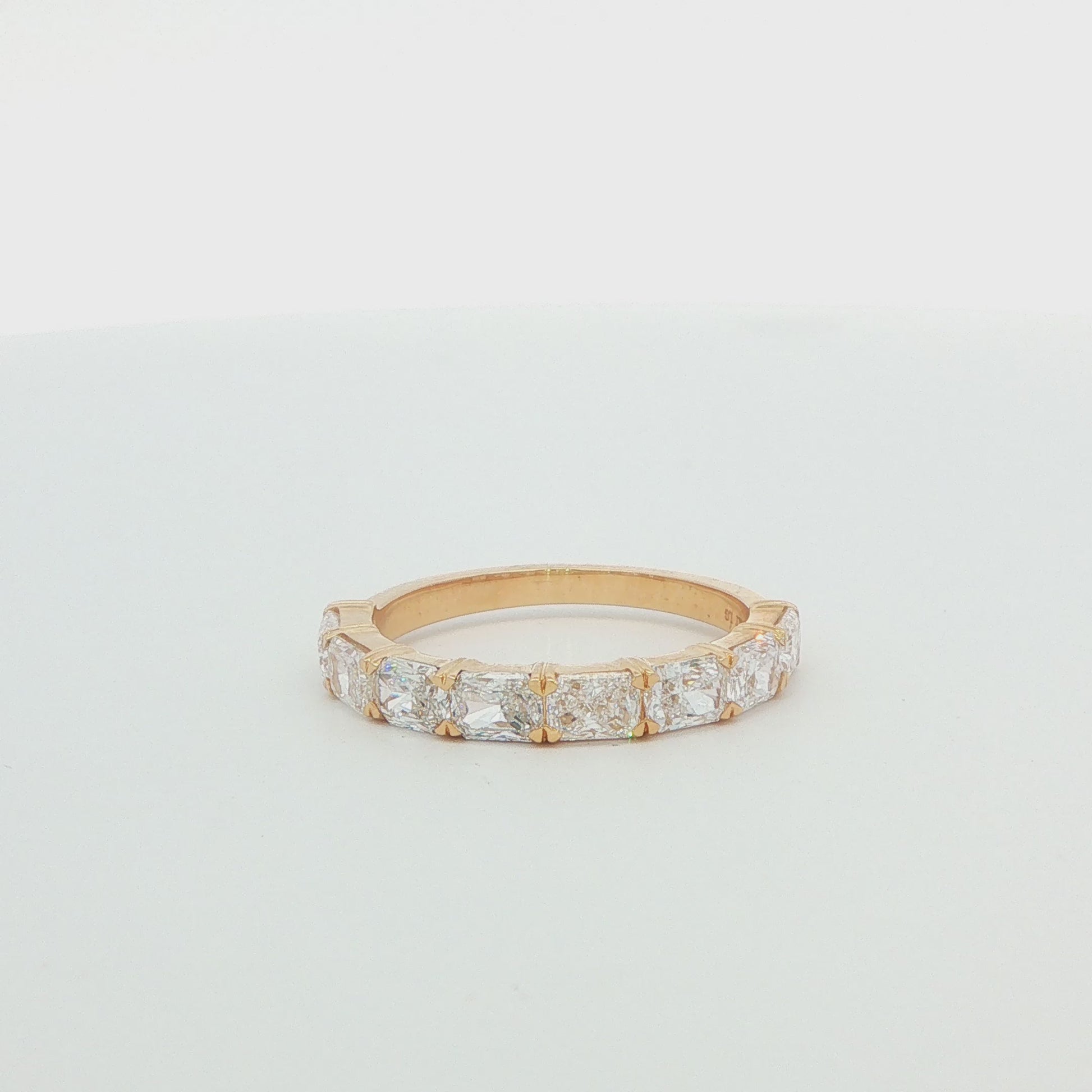 Radiant Lab-Grown Diamond Wedding Band
