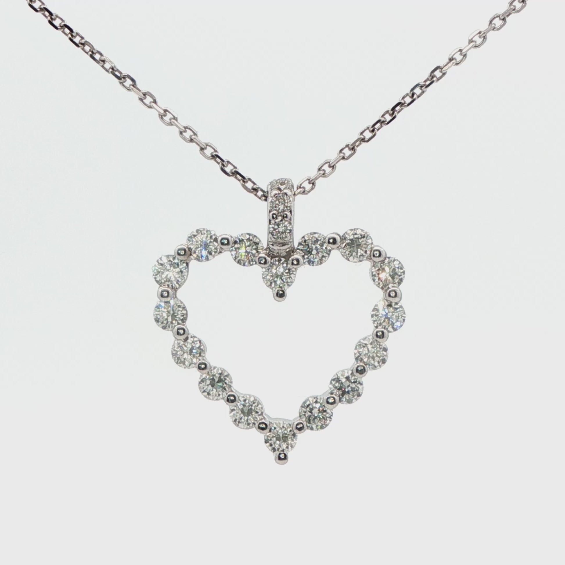 Diamond Heart Pendant Necklace
