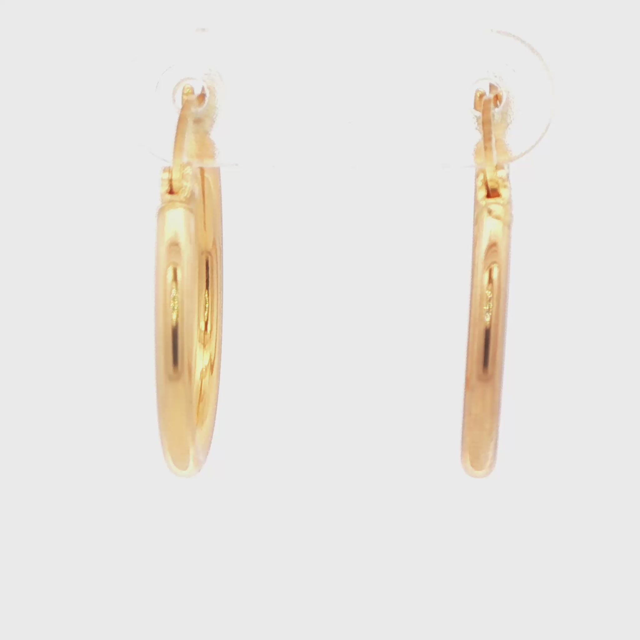 Thin Gold Hoop Earrings