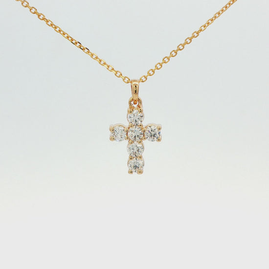 Diamond Cross Pendant Necklace