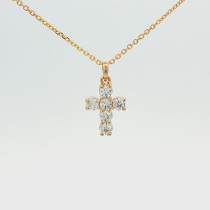 Diamond Cross Pendant Necklace