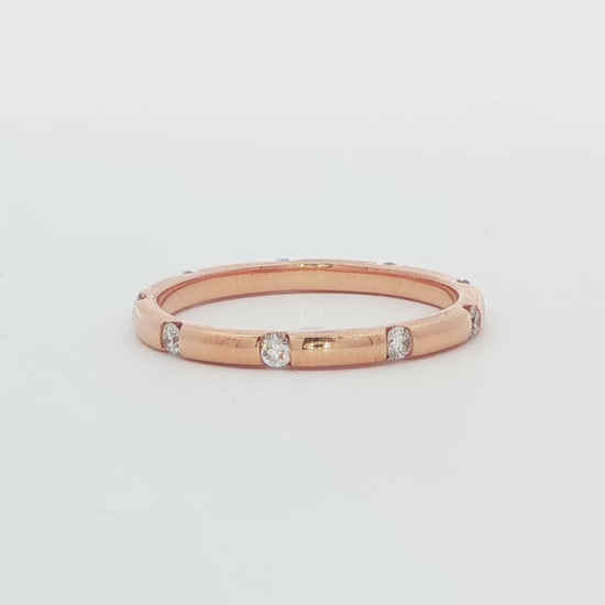 14K  YG DIA ETERNITY BAND 0.25TCW